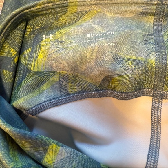NWOT Under Armour HeatGear All Over Print Ankle Leggings - Picture 5 of 6